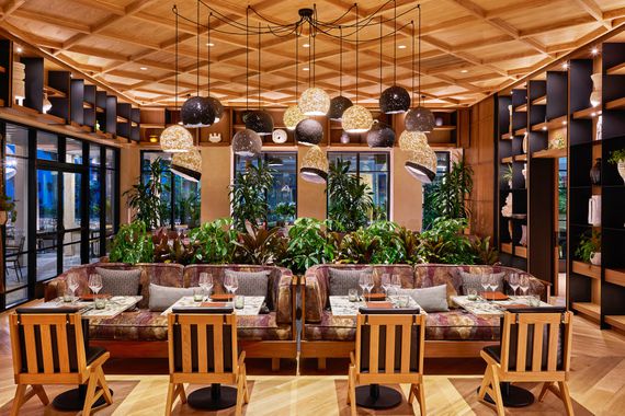 The dining room at the Mission Pacific Beach Resort