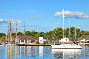 Mystic, Connecticut Seaport in New London County, Connecticut