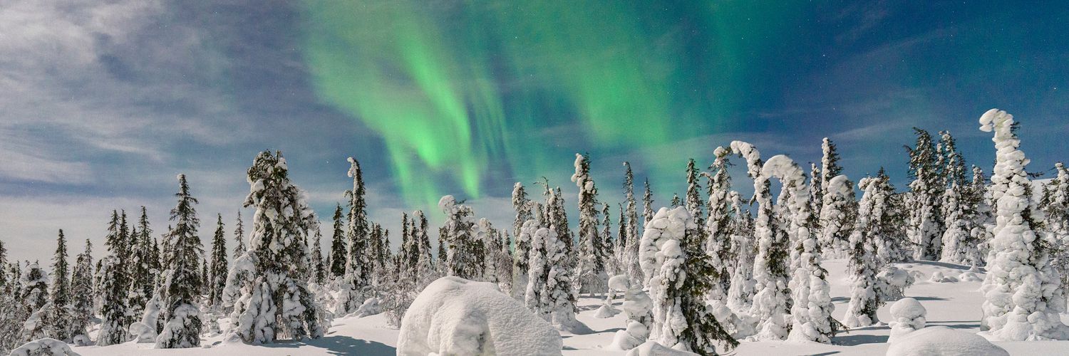 The Northern Lights in Lapland, Finland