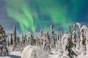 The Northern Lights in Lapland, Finland