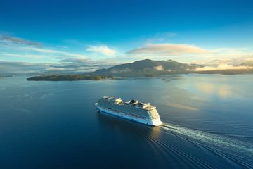 A cruise ship in Ketchikan, Alaska