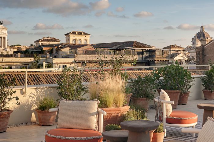 The NOTOS rooftop at the Six Senses Rome