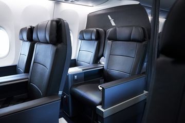 Seats on board an American Airlines flight 