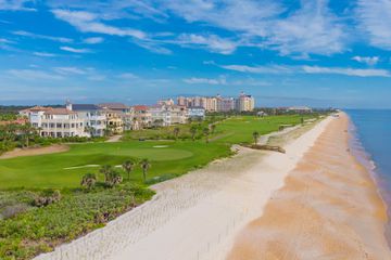 Aerial view of beach at Palm Coast, Florida.