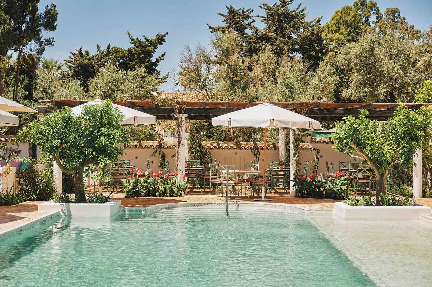 Outdoor pool at the Marbella Club