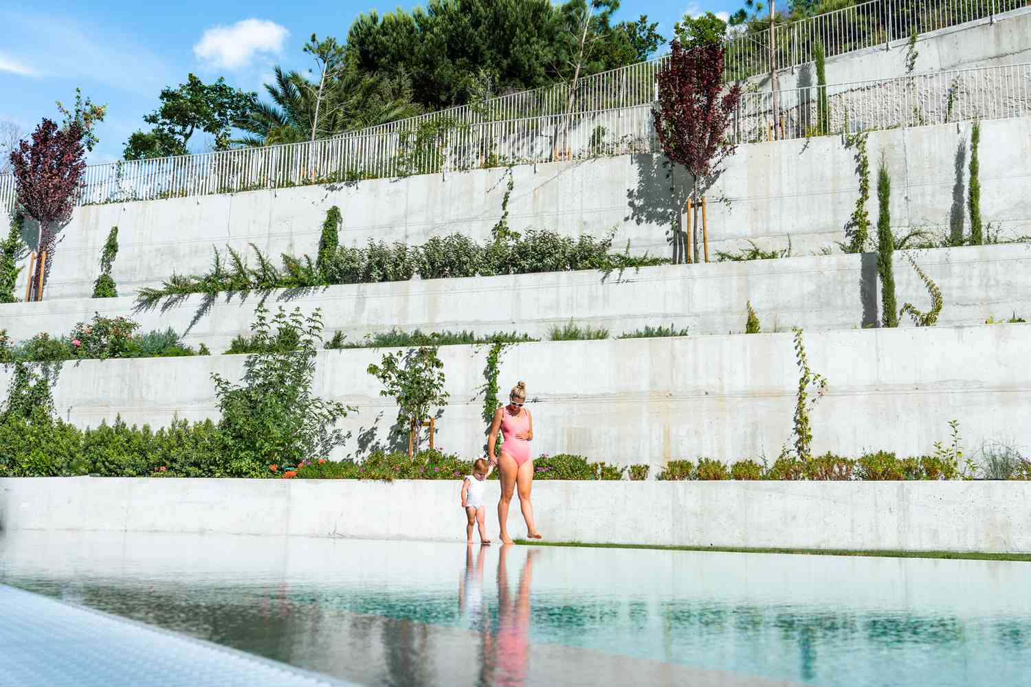 Family poolside at Martinhal Lisbon Oriente