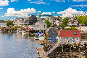 Portsmouth, New Hampshire, USA on the Piscataqua River.