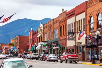 Main street of Red Lodge, Montana