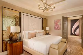 A guest room at The Ritz-Carlton, Berlin.