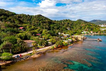 A beach in Honduras.