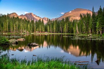 Dream Lake at sunset, Rocky Mountain National Park