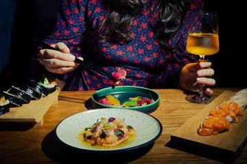 A diner at Rosella, in New York City's East Village