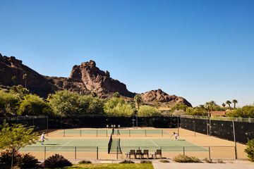 Tennis courts at Sanctuary Camelback Mountain