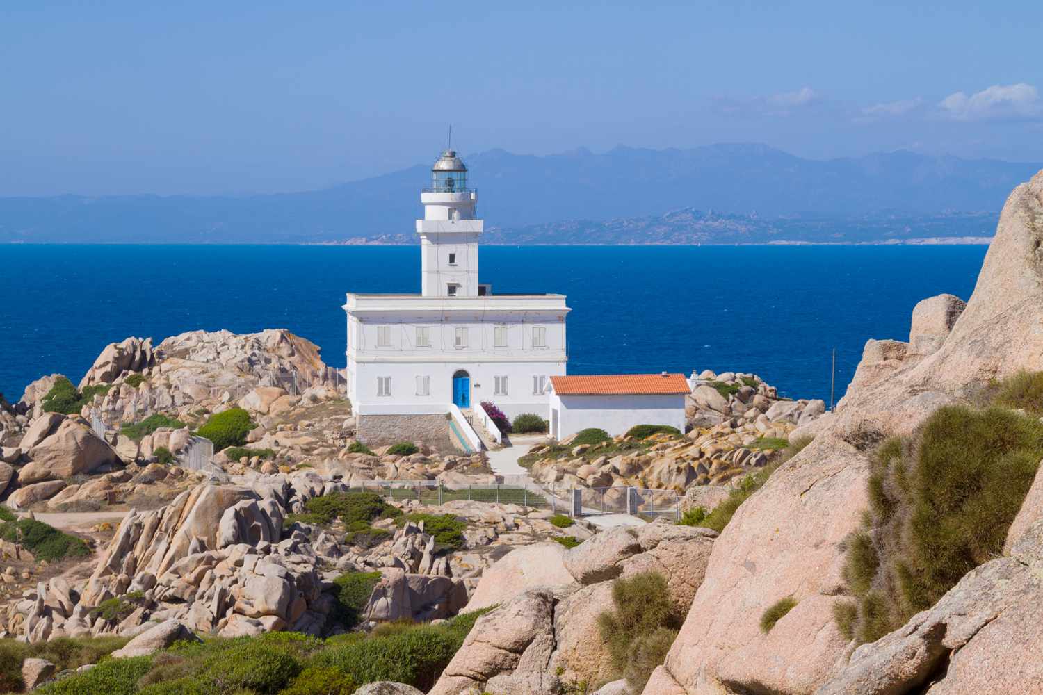 Capo Testa lighthouse on Sardinia