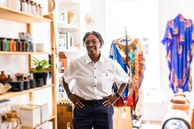 Portrait of female small business owner in her store