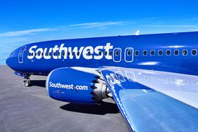 A Southwest Airlines airplane at an airport