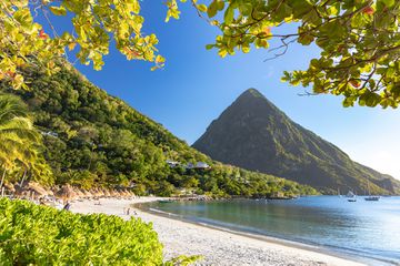 Gros Piton - the famous volcanic peak in St Lucia