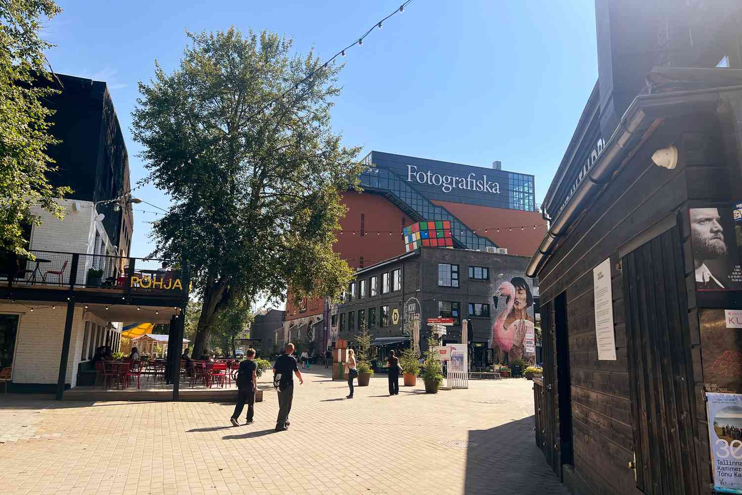 People Walking around Telliskivi Creative City