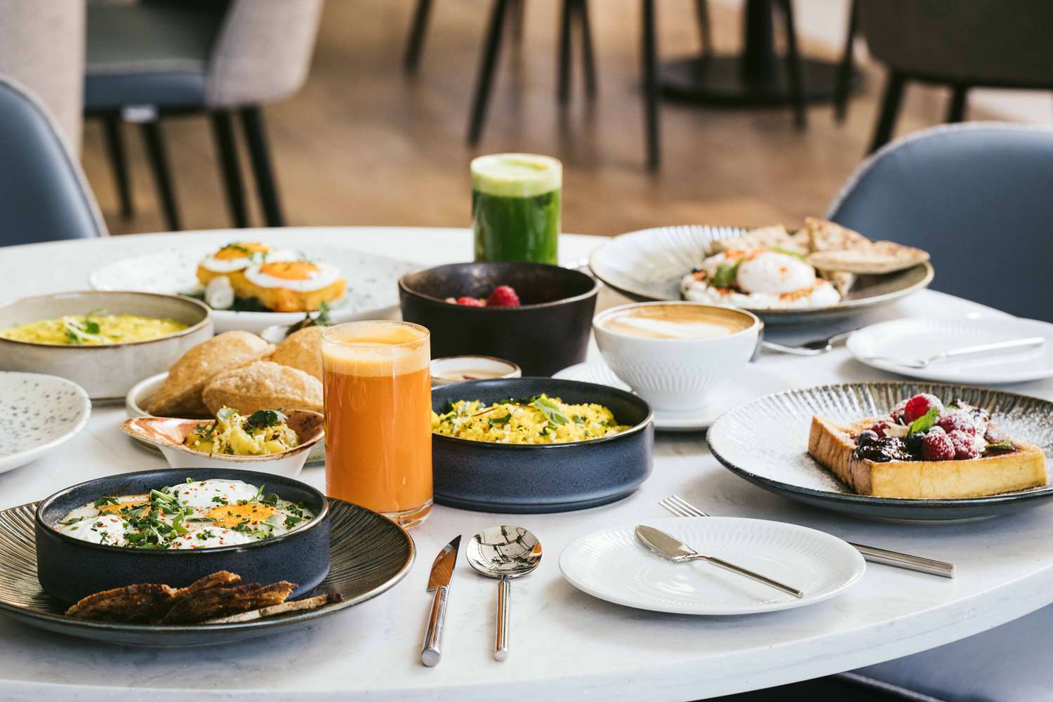 Terrace breakfast spread at Martinhal Lisbon Oriente