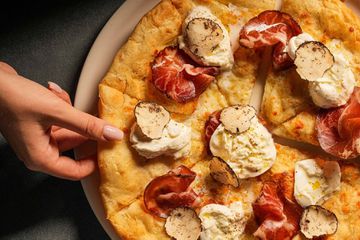 A pizza from That’s Amore - Italian Restaurant