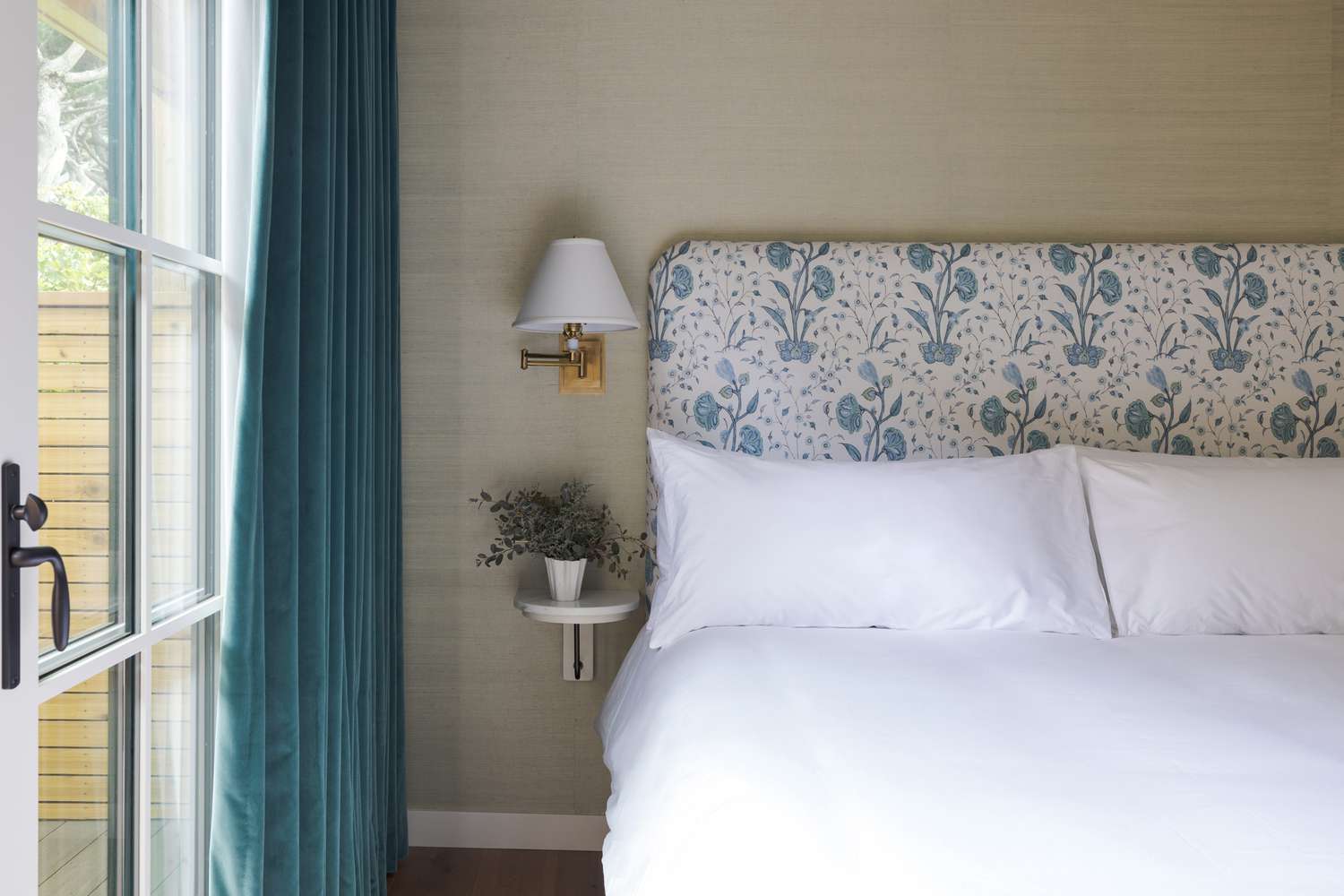 Detail of a guest room at the Villa Mara resort