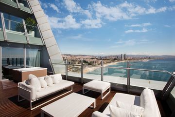 Pool area of W Barcelona