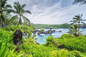 The Waianapanapa State Park looks like a tropical paradise