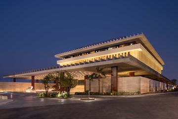 Exterior shot of The Ned Doha