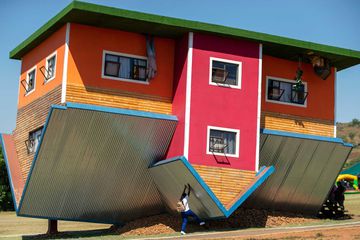 Upside-down house in Hartbeespoort, South Africa
