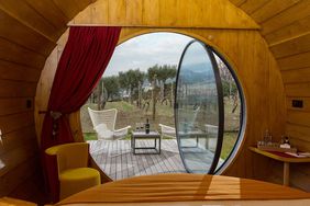 View from the Wine House Hotel at Quinta da Pacheca in Portugal